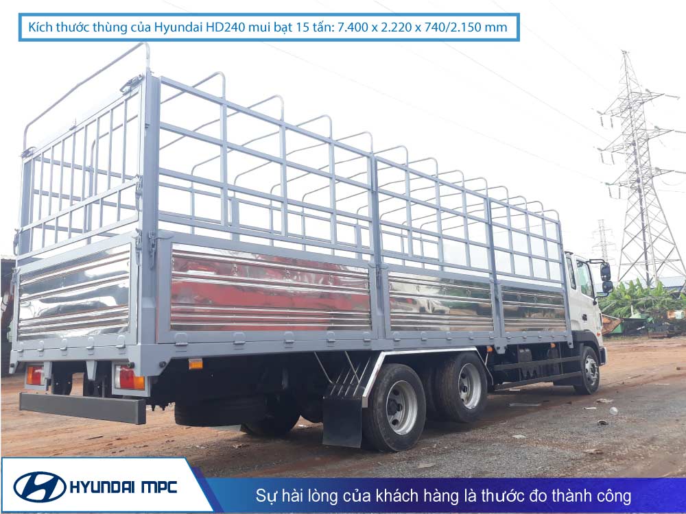 Xe tải Hyundai HD240 thùng mui bạt 16 tấn